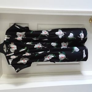 Print short sleeve dress